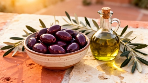 Ελιές Καλαμών και ελαιόλαδο από τη Λακωνία